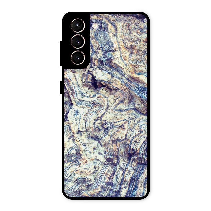 Marble Pattern Metal Back Case for Galaxy S21 5G