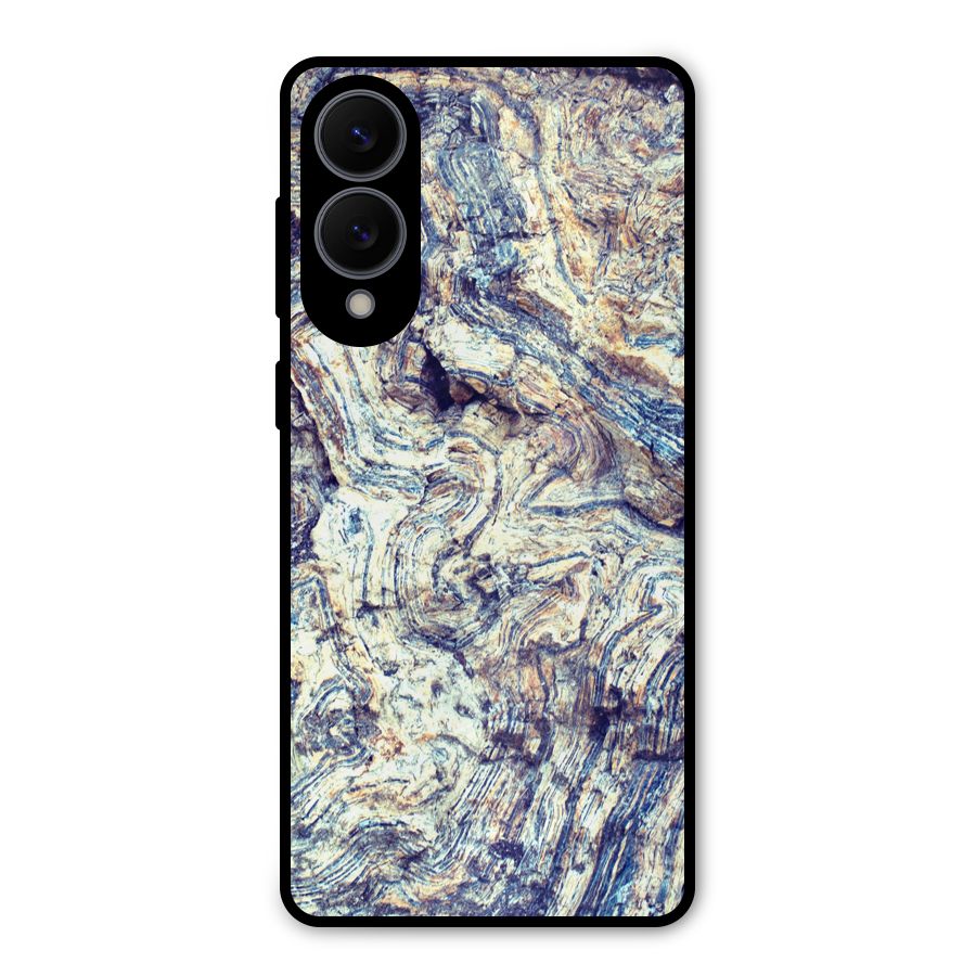 Marble Pattern Metal Back Case for Galaxy S25 Edge