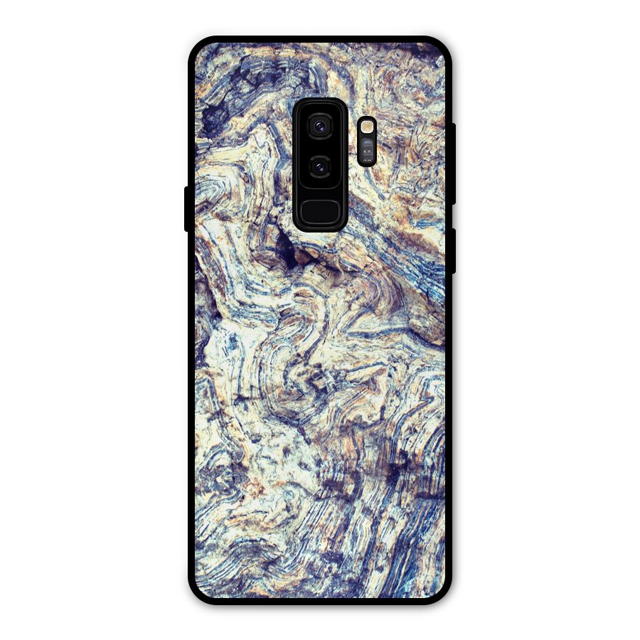Marble Pattern Metal Back Case for Galaxy S9 Plus