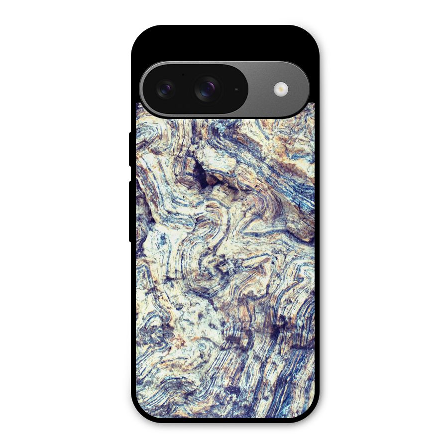 Marble Pattern Metal Back Case for Google Pixel 9