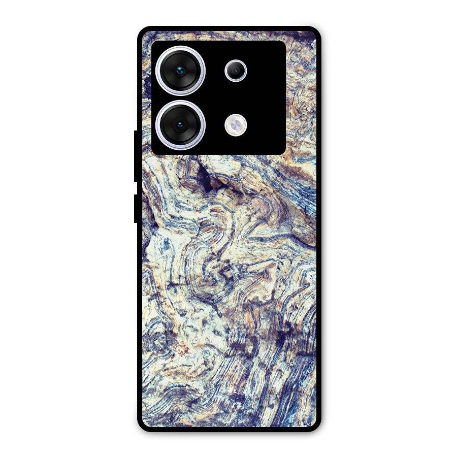 Marble Pattern Metal Back Case for Infinix Zero 30 5G