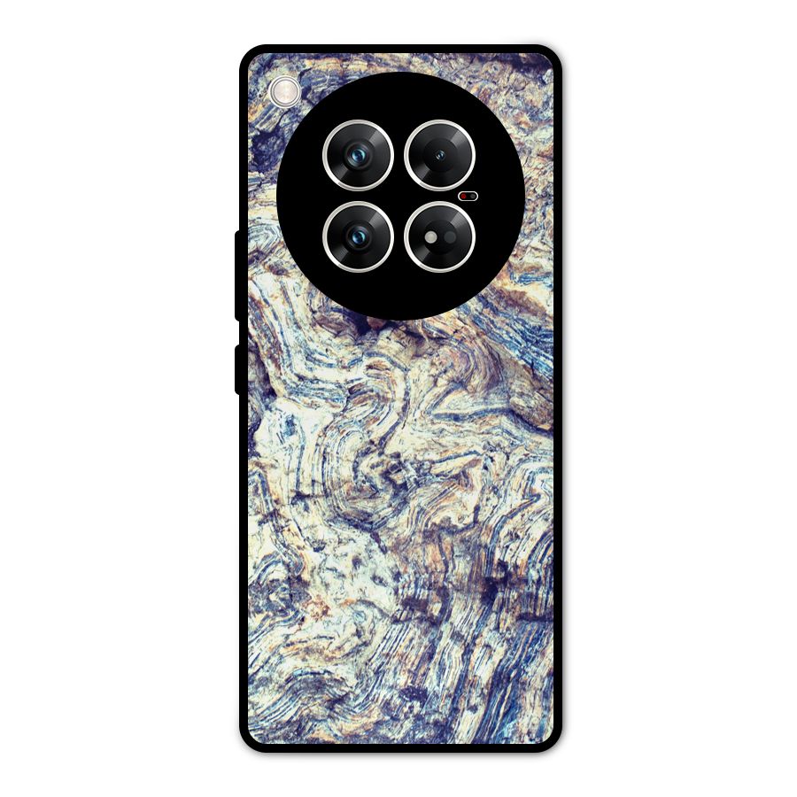 Marble Pattern Metal Back Case for Infinix Zero 40 5G