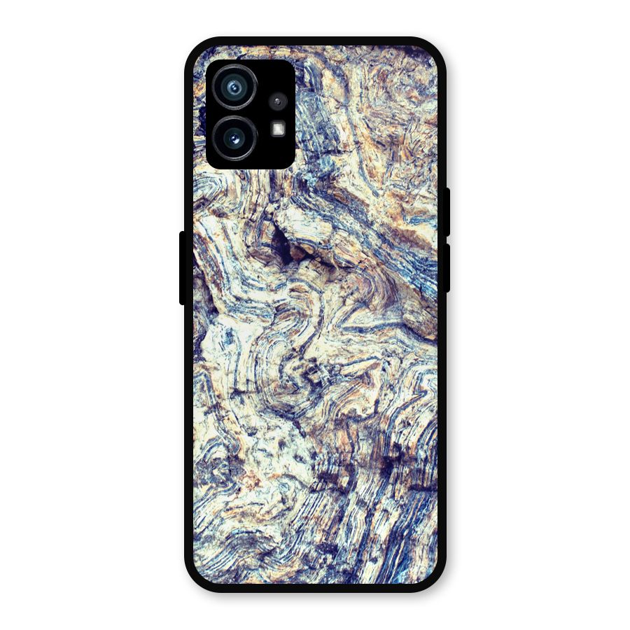 Marble Pattern Metal Back Case for Nothing Phone 1