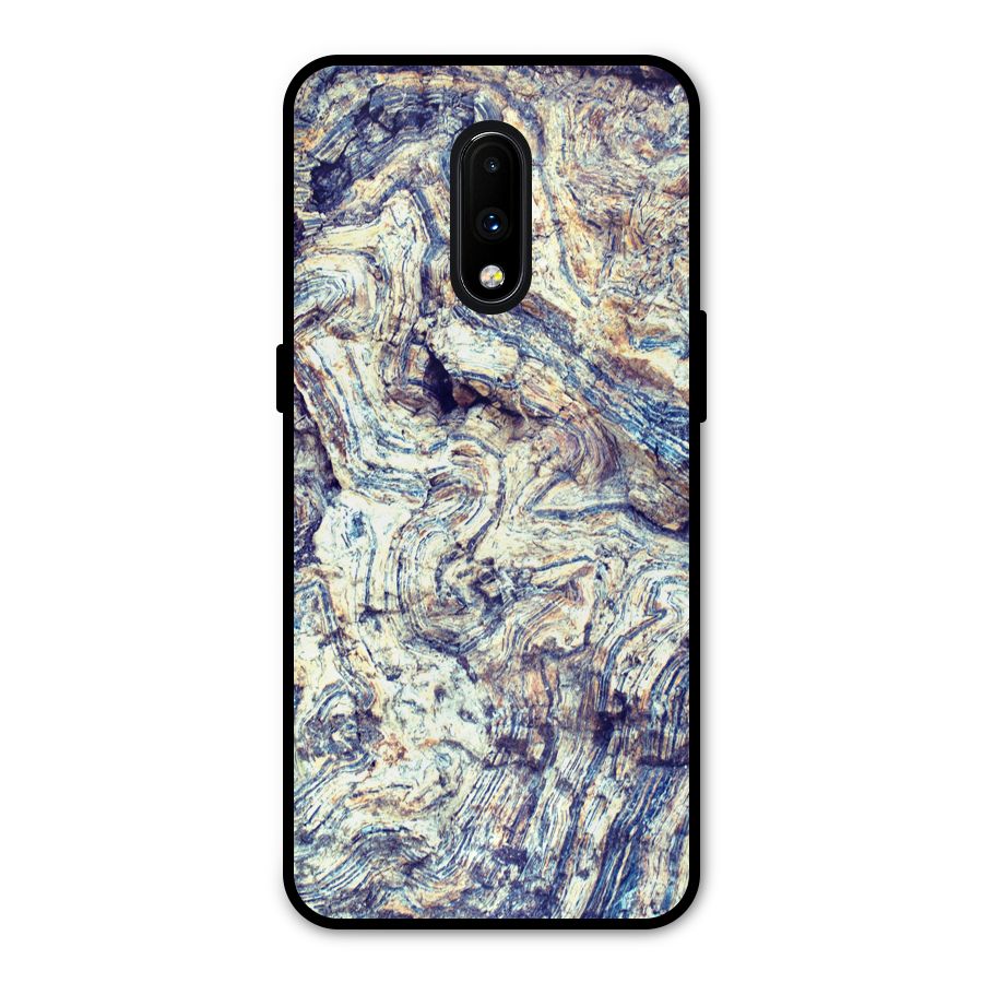 Marble Pattern Metal Back Case for OnePlus 7