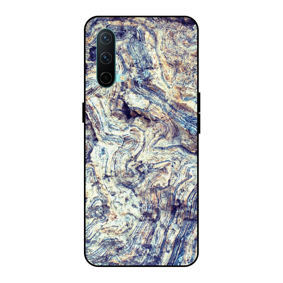 Marble Pattern Metal Back Case for OnePlus Nord CE 5G