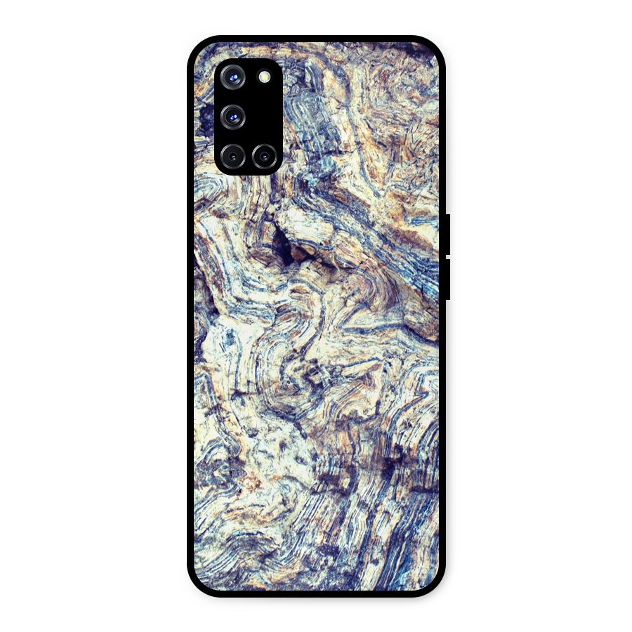 Marble Pattern Metal Back Case for Oppo A52