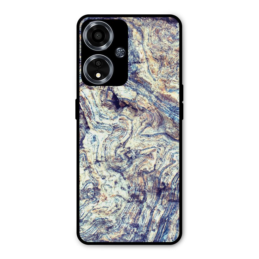 Marble Pattern Metal Back Case for Oppo A59