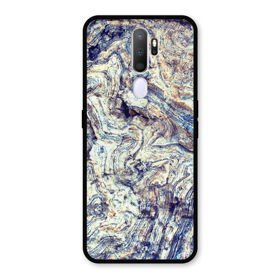 Marble Pattern Metal Back Case for Oppo A5 (2020)