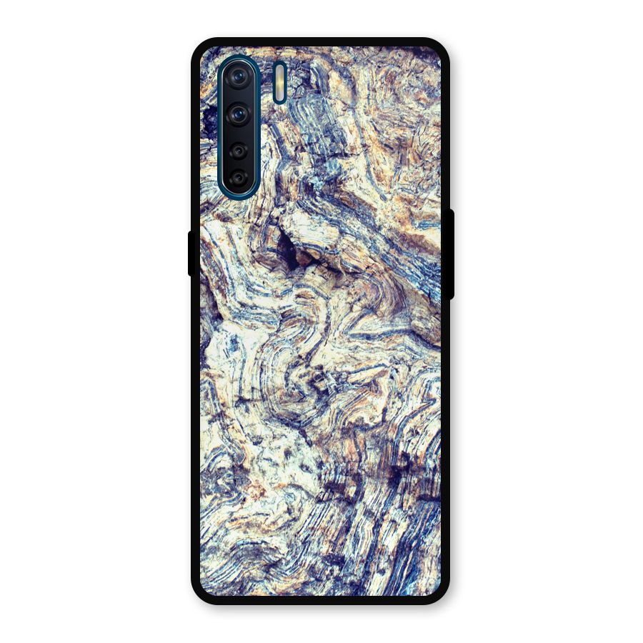 Marble Pattern Metal Back Case for Oppo F15