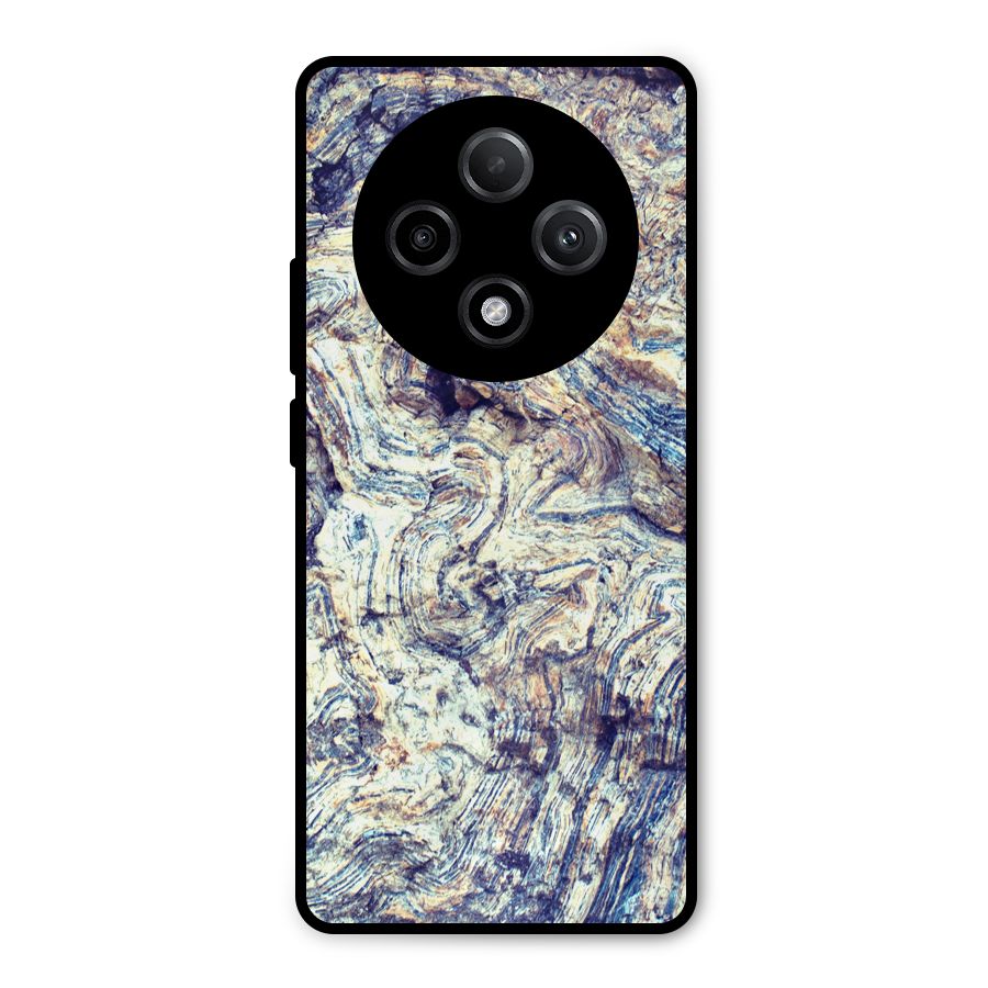 Marble Pattern Metal Back Case for Oppo F27 Pro Plus