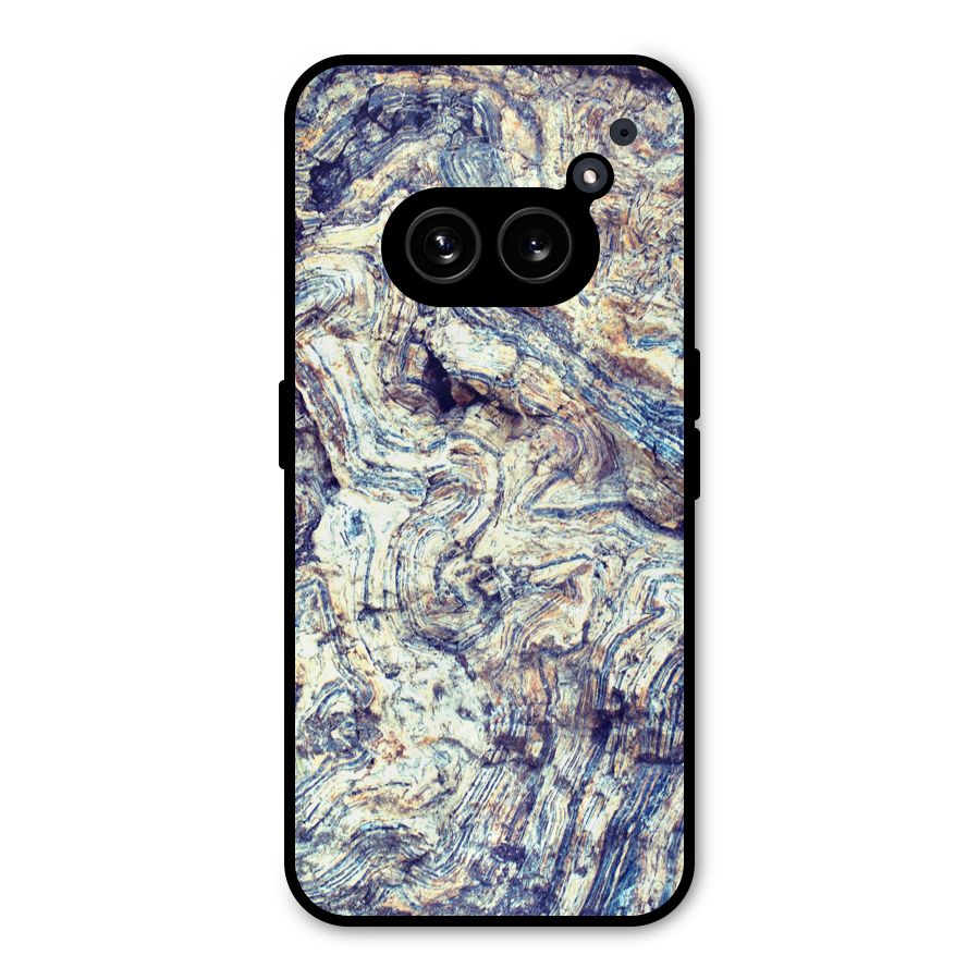 Marble Pattern Metal Back Case for Nothing Phone 2a