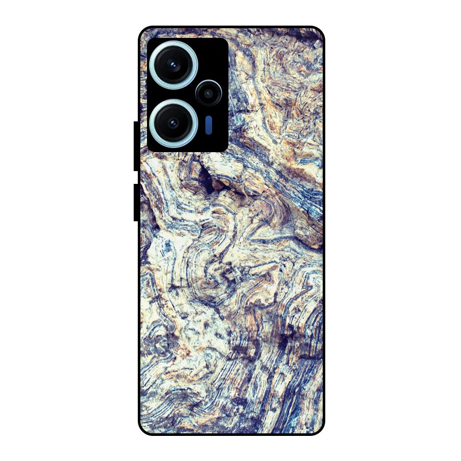 Marble Pattern Metal Back Case for Poco F5