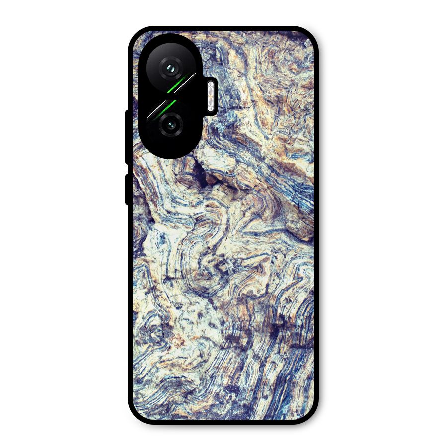 Marble Pattern Metal Back Case for Poco F7