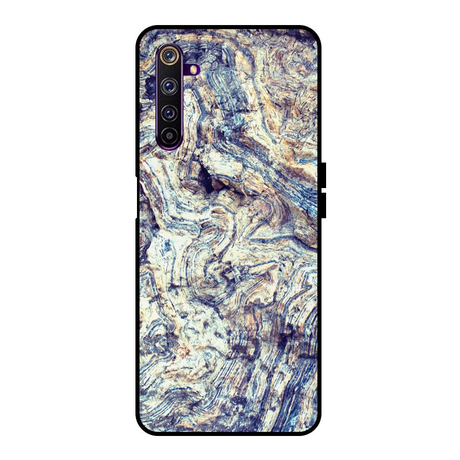 Marble Pattern Metal Back Case for Realme 6 Pro