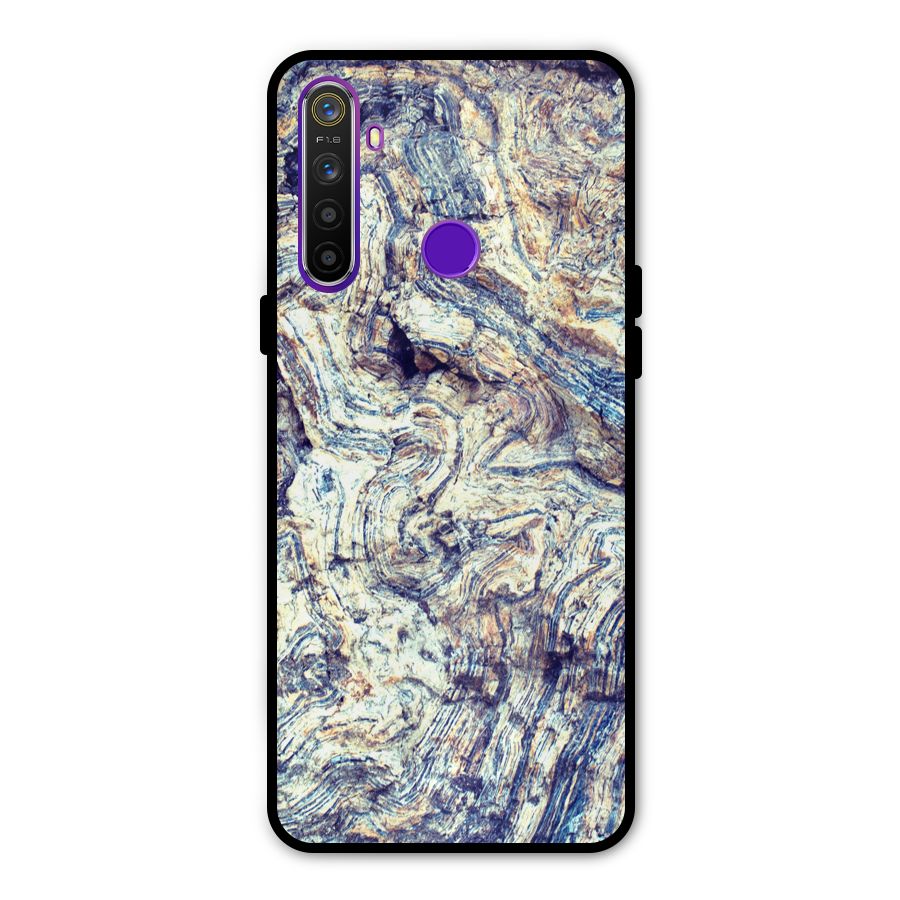 Marble Pattern Metal Back Case for Realme Narzo 10