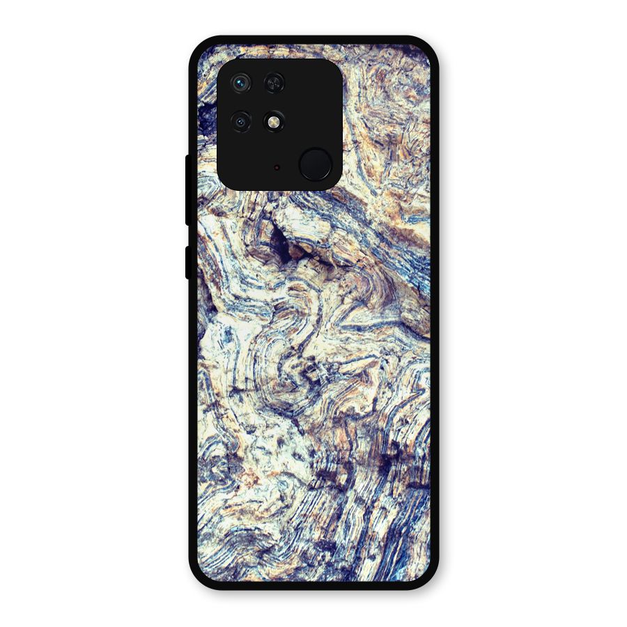 Marble Pattern Metal Back Case for Redmi 10