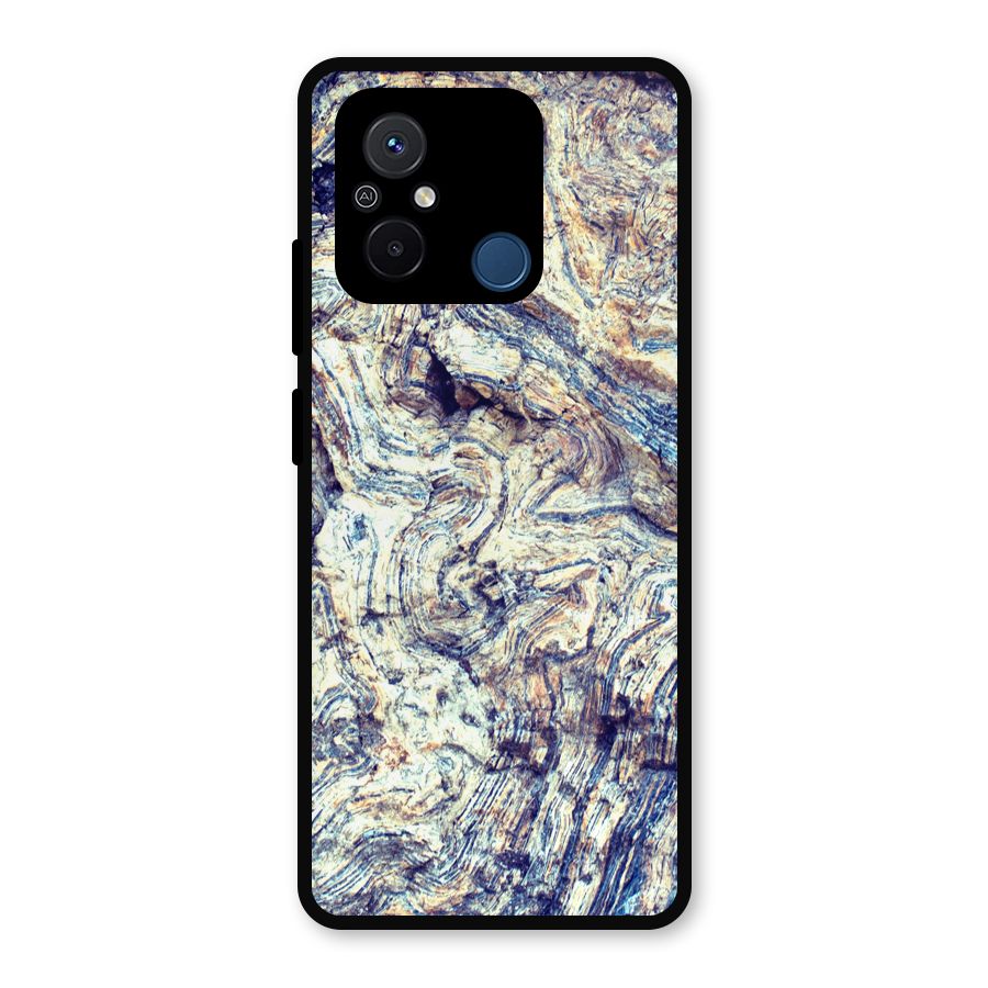 Marble Pattern Metal Back Case for Redmi 12C