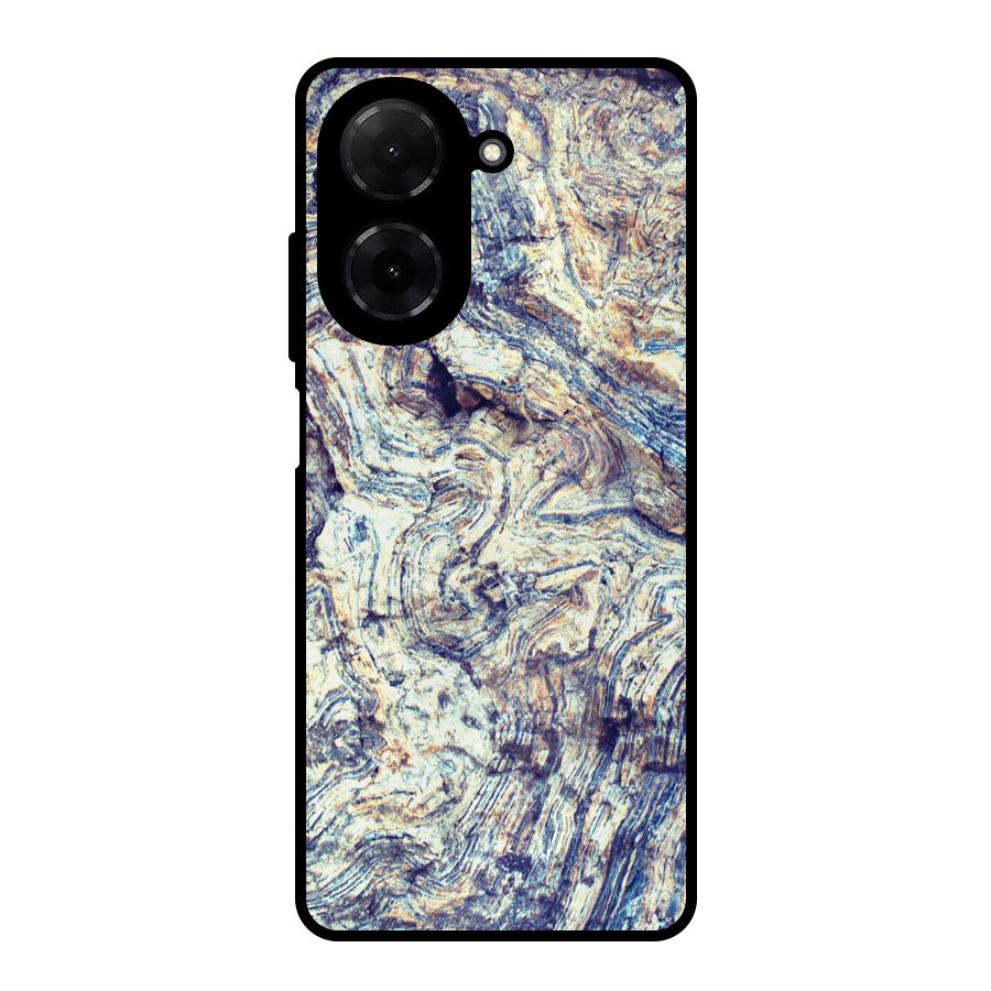 Marble Pattern Metal Back Case for Redmi A5 4G