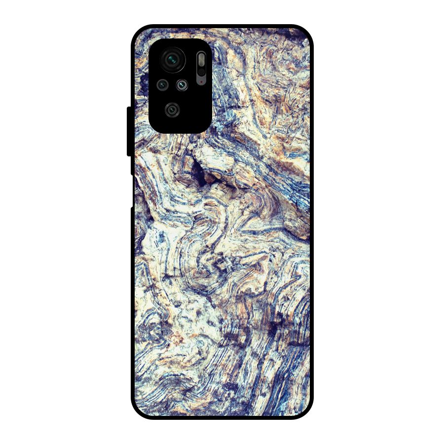 Marble Pattern Metal Back Case for Redmi Note 10S