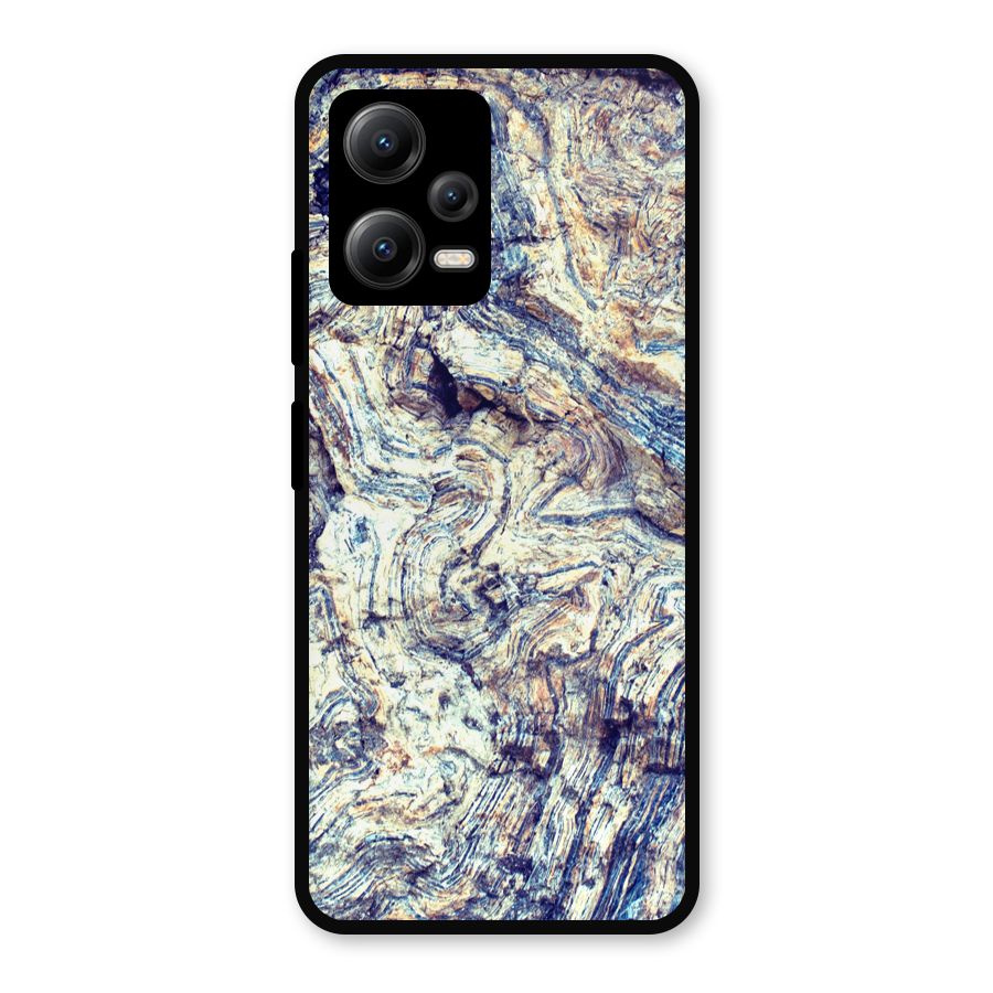 Marble Pattern Metal Back Case for Redmi Note 12 5G