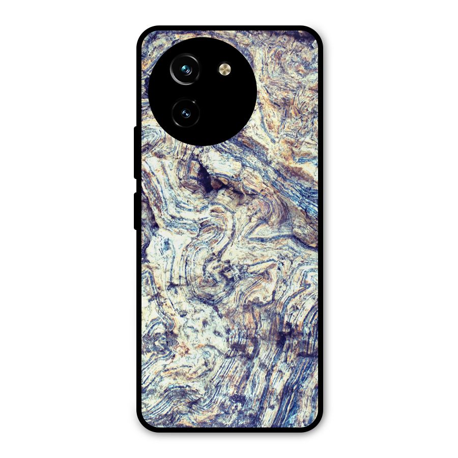 Marble Pattern Metal Back Case for Vivo T3x