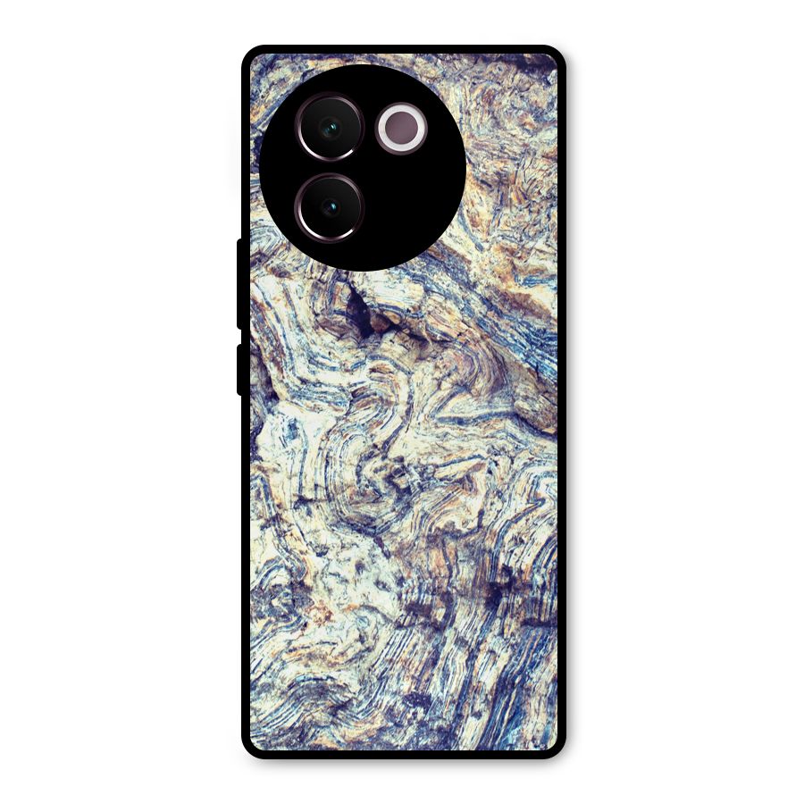 Marble Pattern Metal Back Case for Vivo V30e