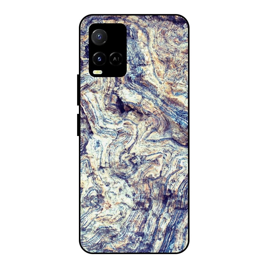 Marble Pattern Metal Back Case for Vivo Y21T
