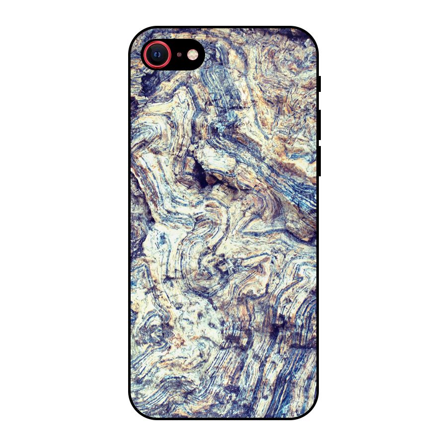 Marble Pattern Metal Back Case for iPhone 7