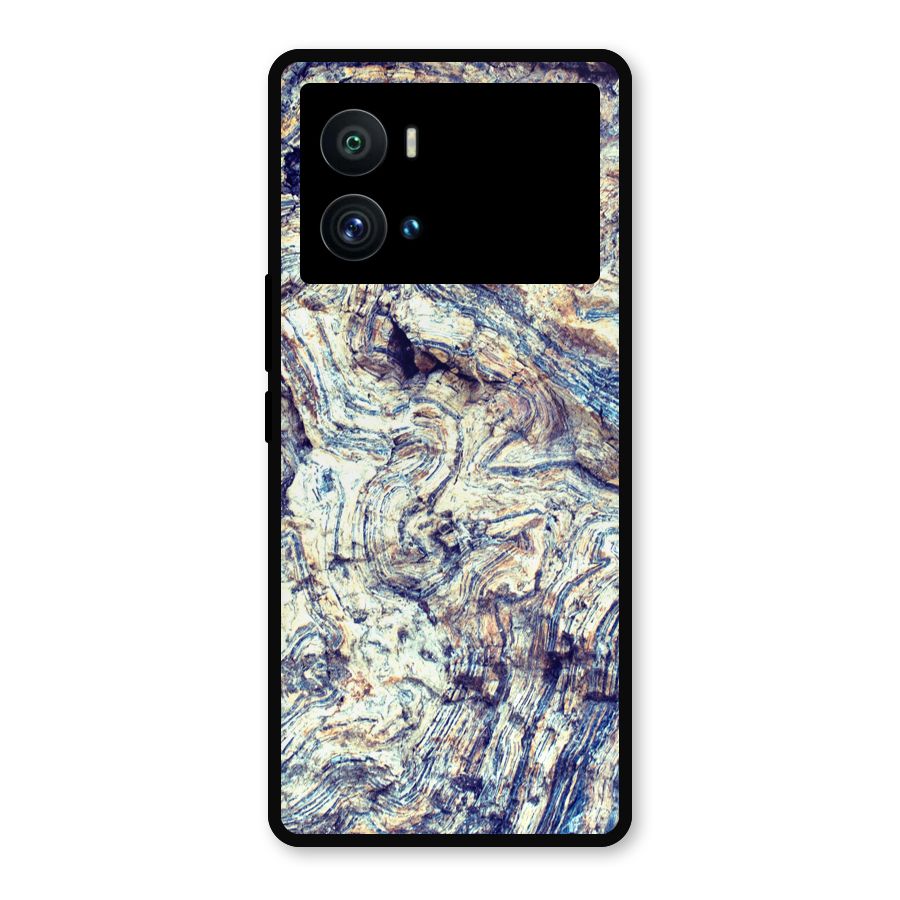 Marble Pattern Metal Back Case for iQOO 9 Pro