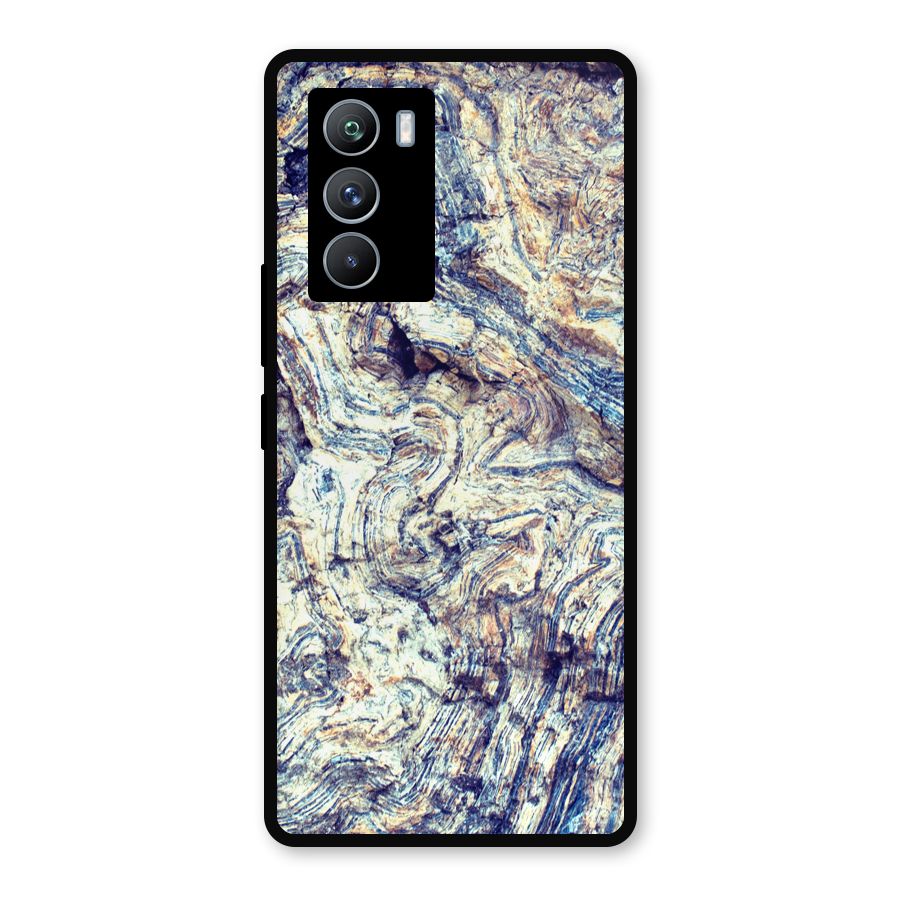 Marble Pattern Metal Back Case for iQOO 9 SE
