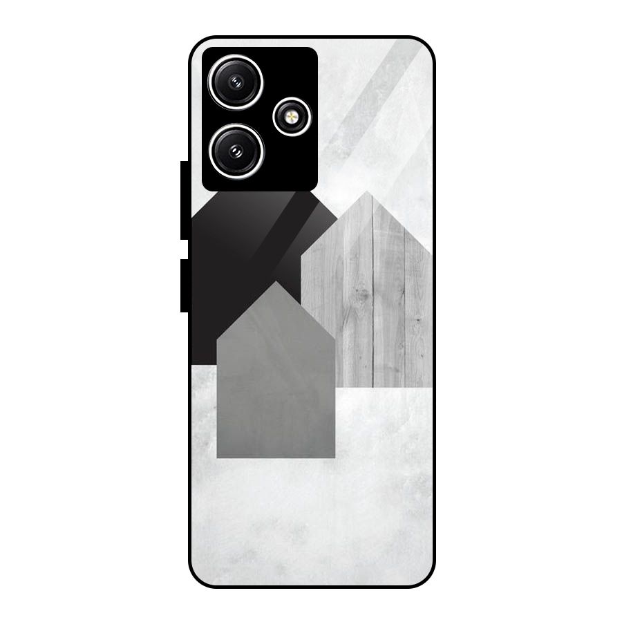 Marble Poster Glass Back Case for Redmi 12 5G