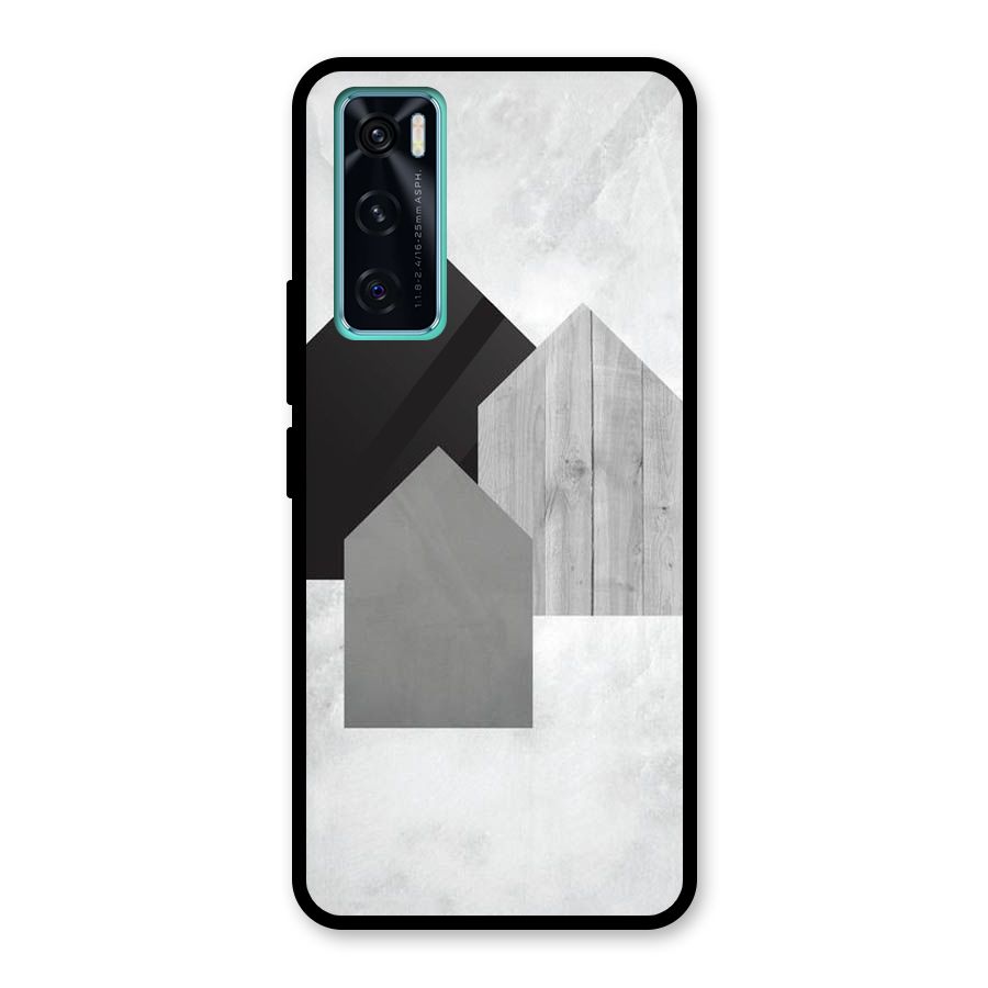 Marble Poster Glass Back Case for Vivo V20 SE