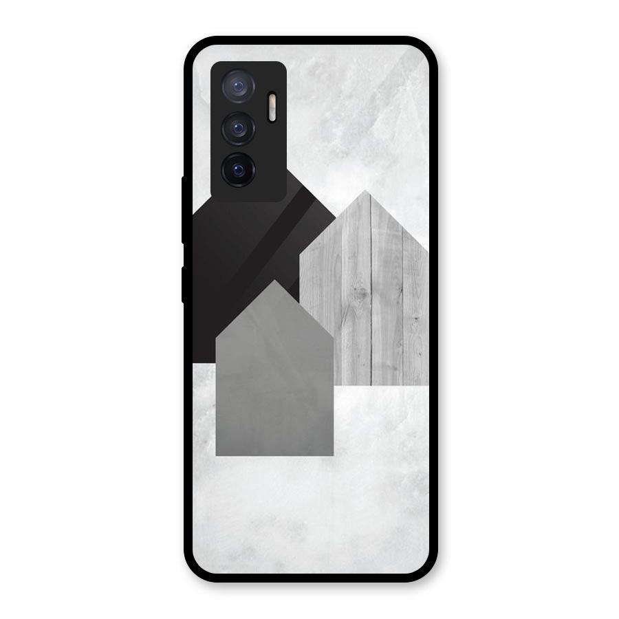 Marble Poster Glass Back Case for Vivo V23e