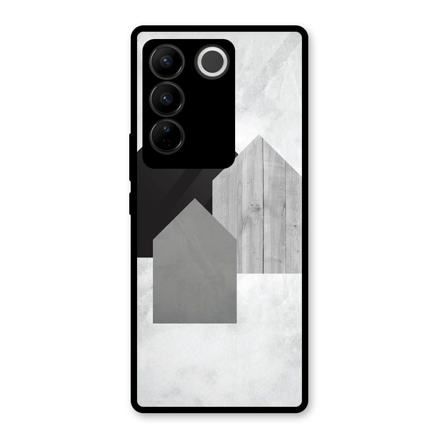 Marble Poster Glass Back Case for Vivo V27