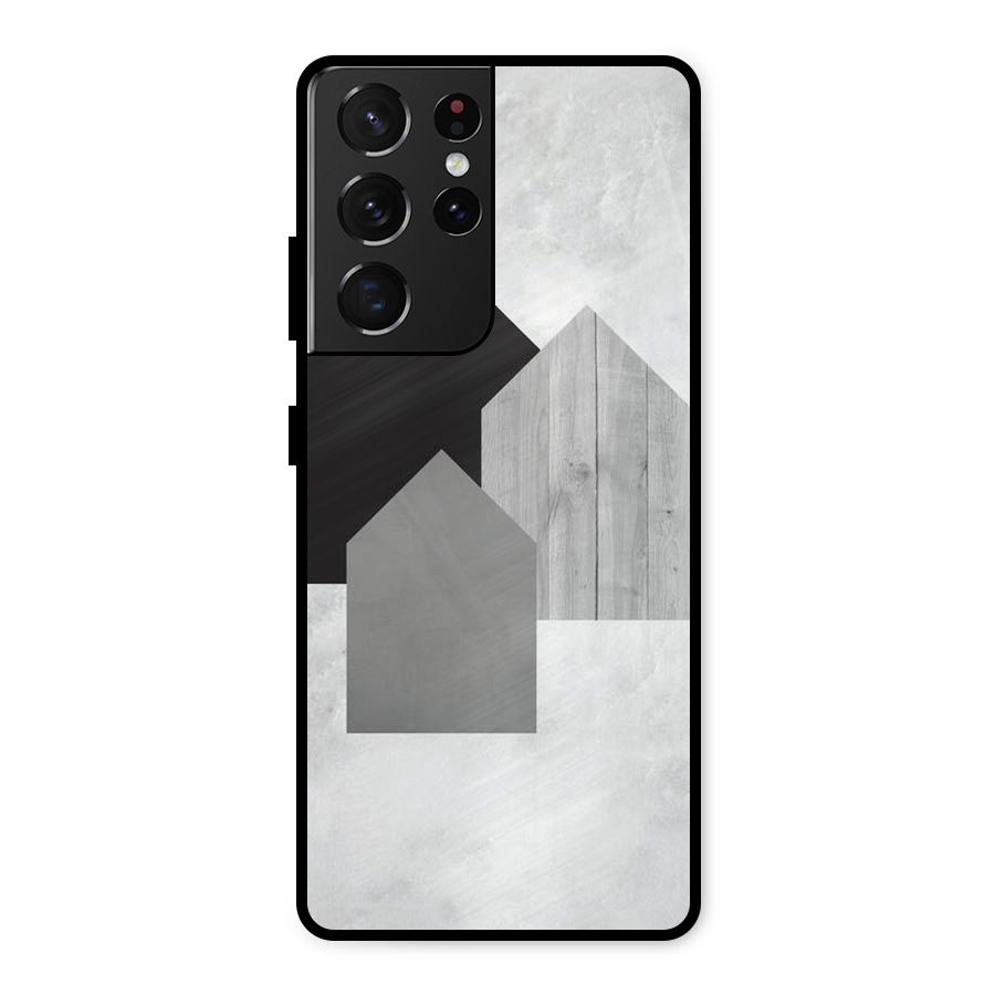 Marble Poster Metal Back Case for Galaxy S21 Ultra 5G