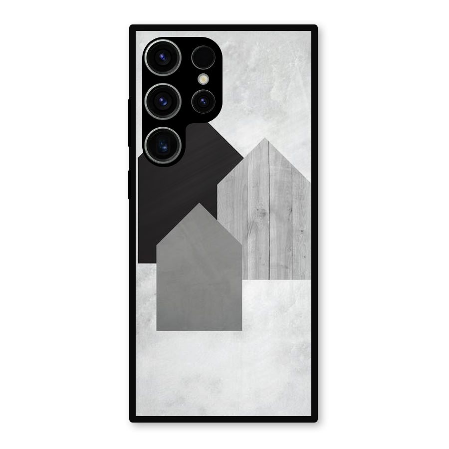 Marble Poster Metal Back Case for Galaxy S23 Ultra