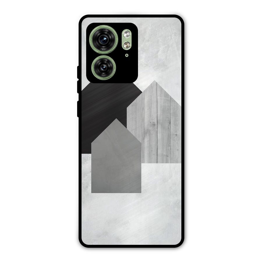 Marble Poster Metal Back Case for Motorola Edge 40 5G