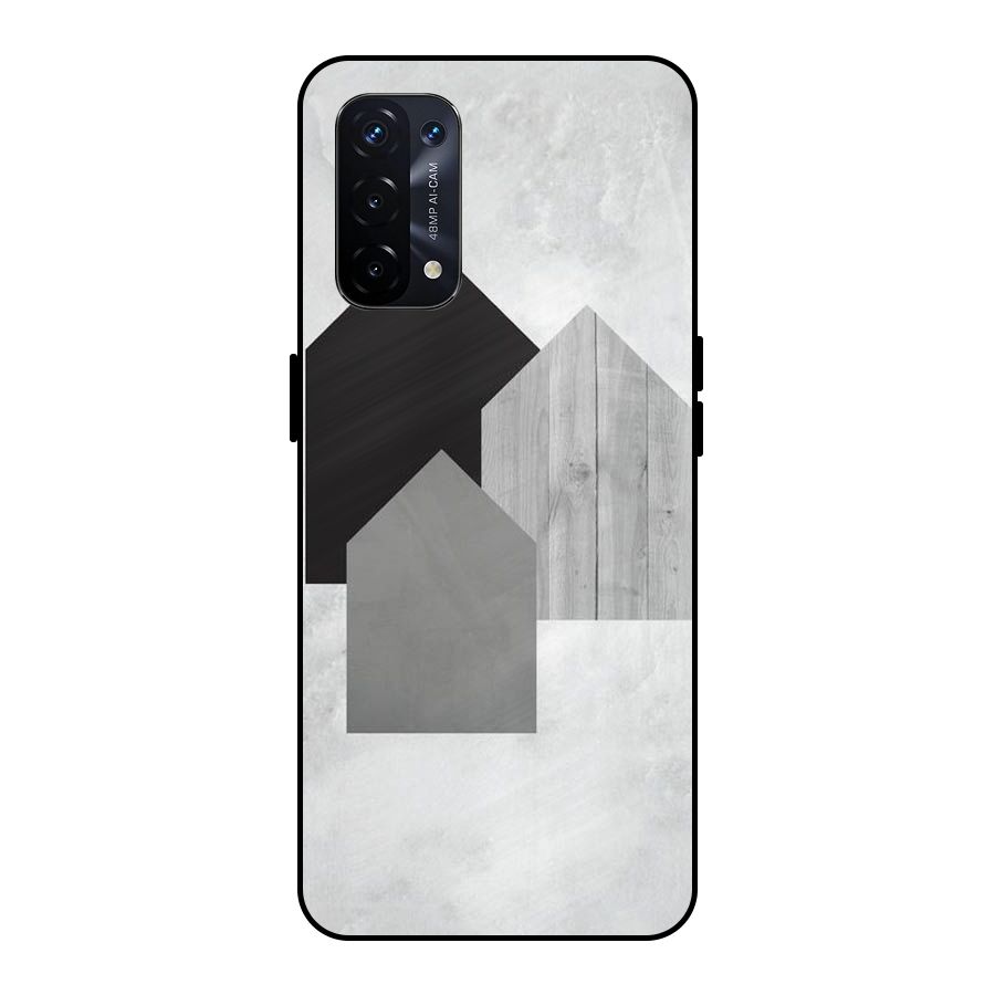 Marble Poster Metal Back Case for Oppo A74 5G