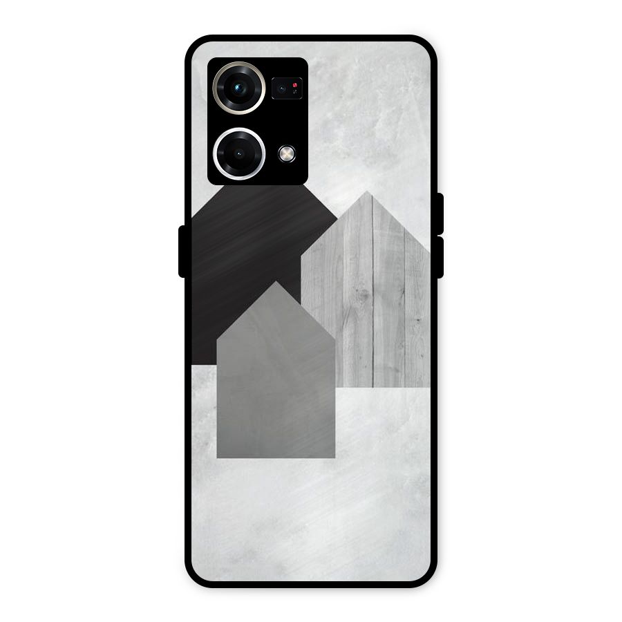 Marble Poster Metal Back Case for Oppo F21 Pro 4G