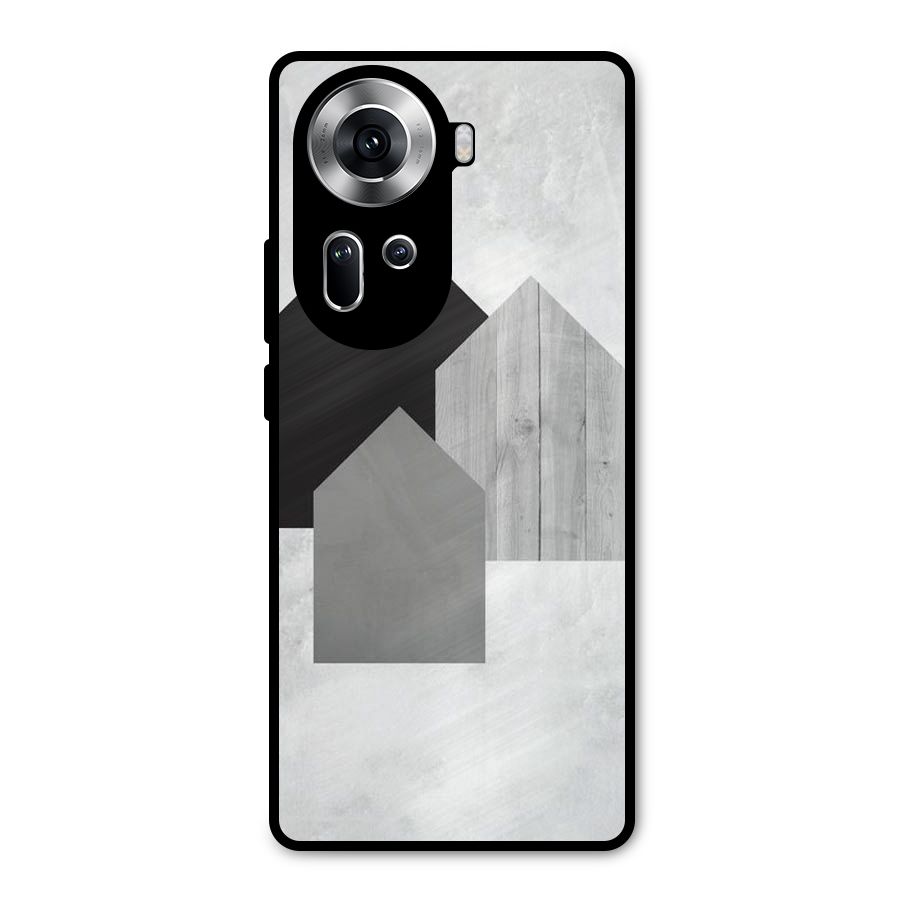 Marble Poster Metal Back Case for Oppo Reno11 5G