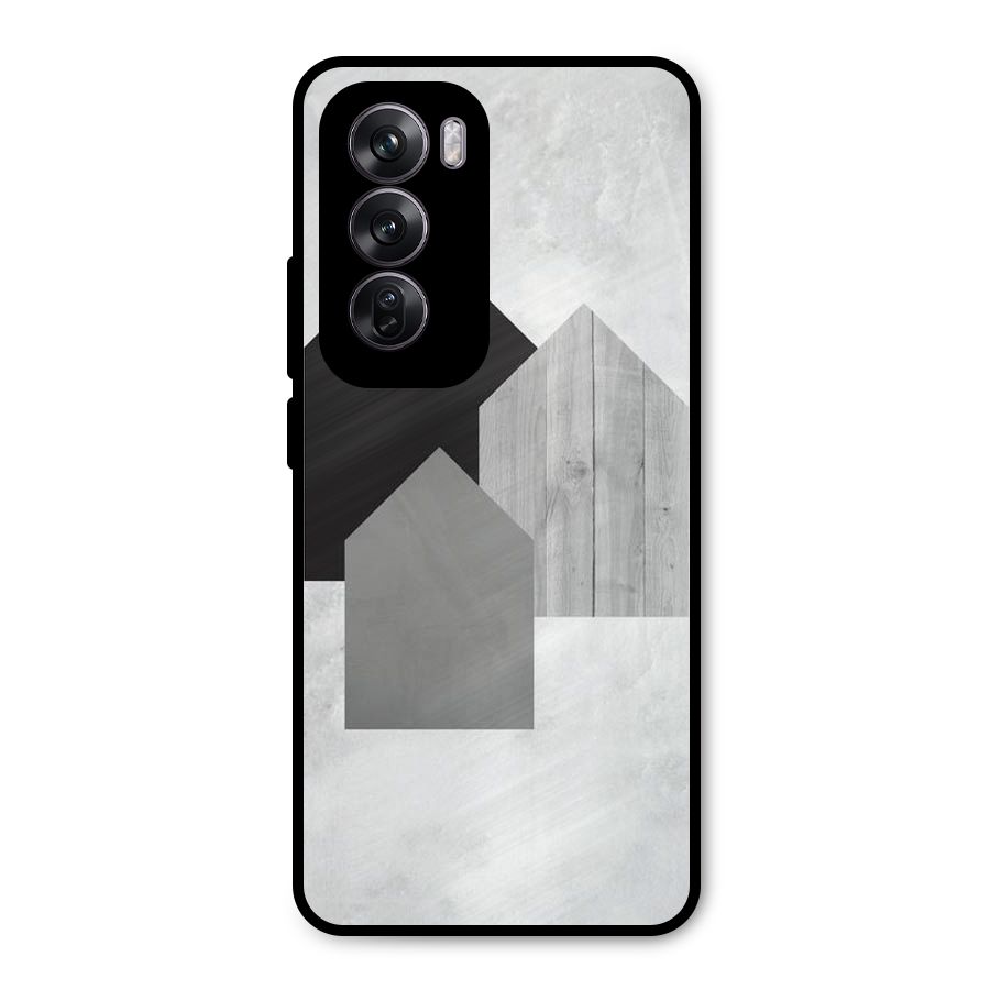 Marble Poster Metal Back Case for Oppo Reno12 Pro
