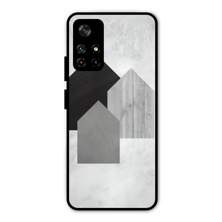 Marble Poster Metal Back Case for Poco M4 Pro 5G