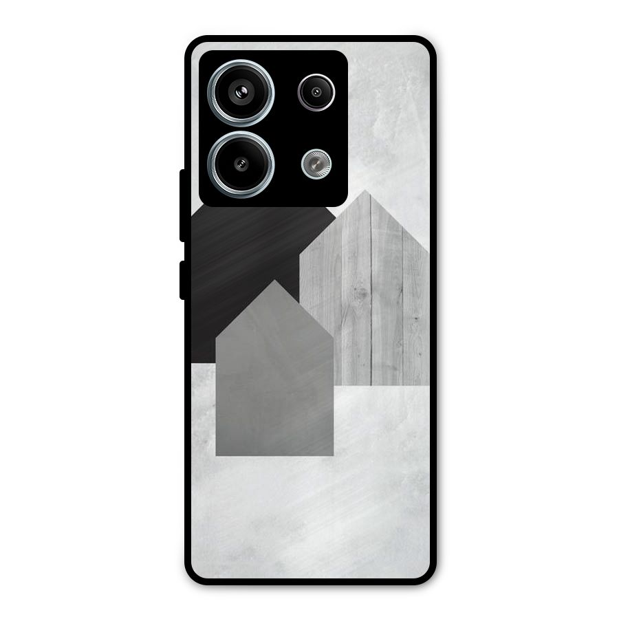 Marble Poster Metal Back Case for Redmi Note 13 Pro 5G