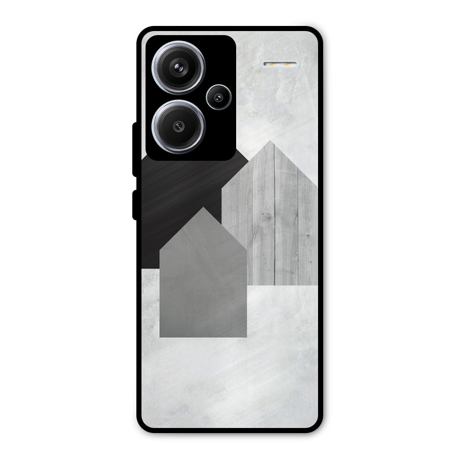 Marble Poster Metal Back Case for Redmi Note 13 Pro Plus