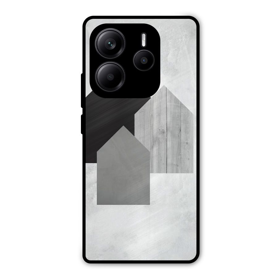 Marble Poster Metal Back Case for Redmi Note 14 5G