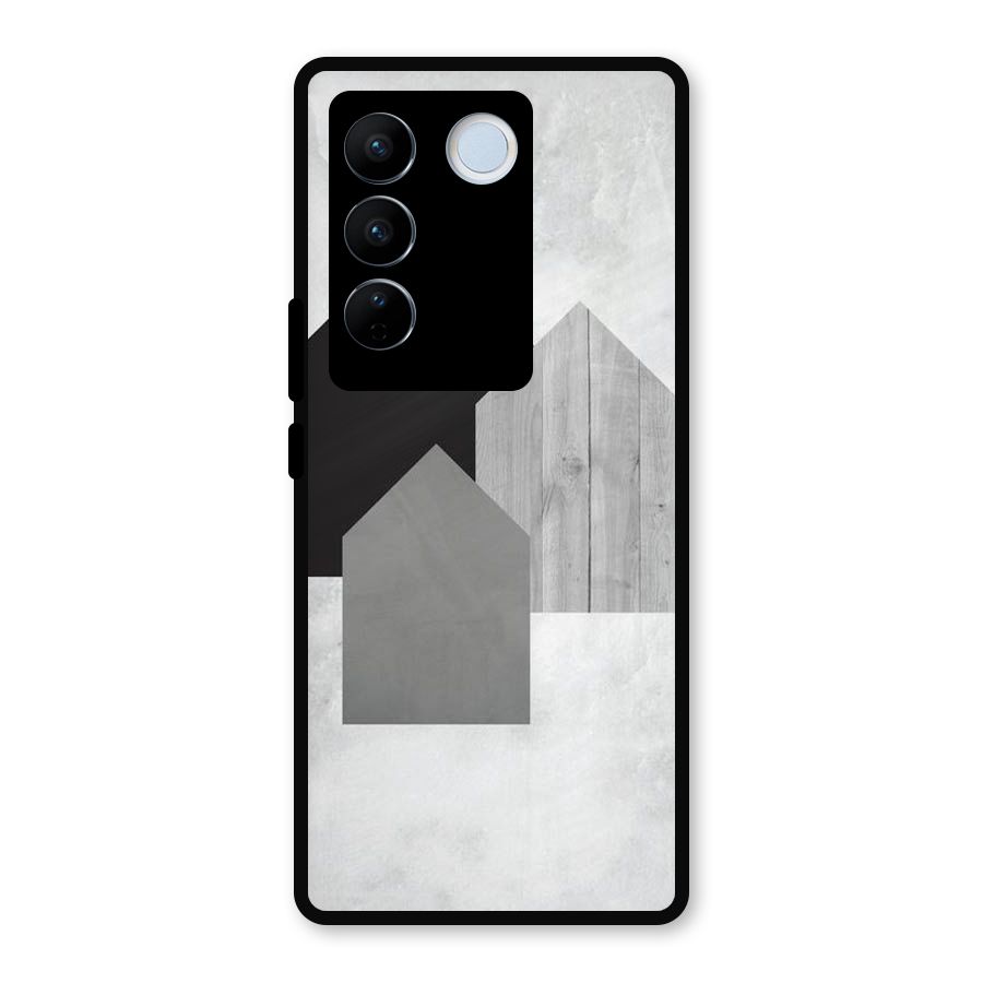 Marble Poster Metal Back Case for Vivo V27