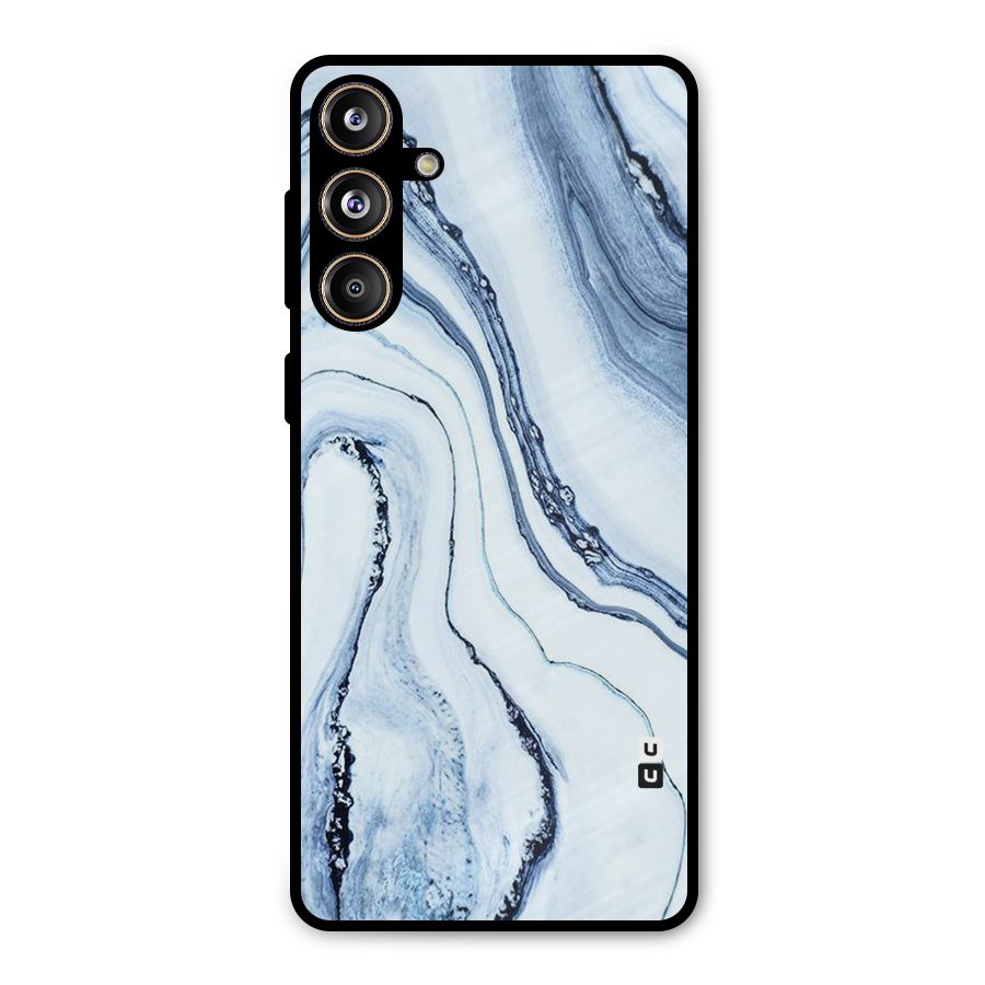 Marble Style (Printed) Metal Back Case for Galaxy F55