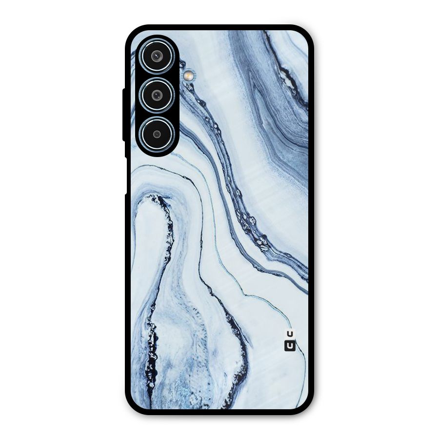 Marble Style (Printed) Metal Back Case for Galaxy M35