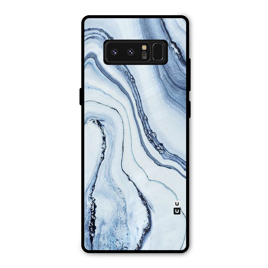 Marble Style (Printed) Metal Back Case for Galaxy Note 8