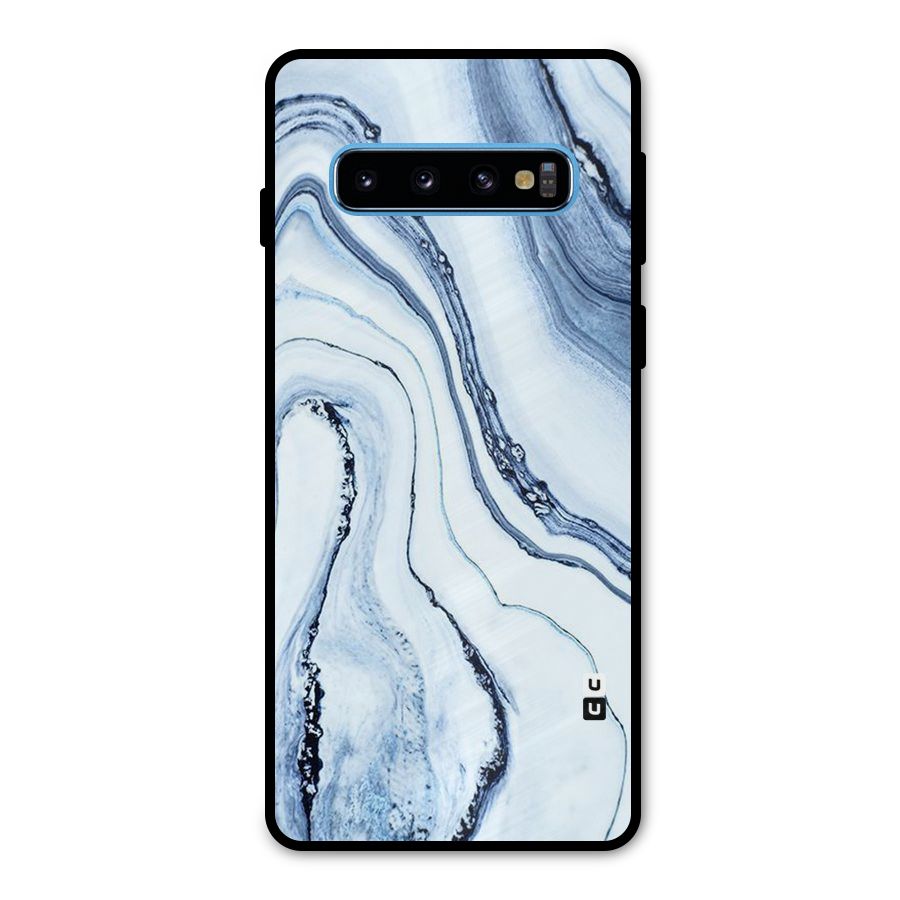 Marble Style (Printed) Metal Back Case for Galaxy S10